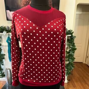 LuLaRoe women’s red and white top